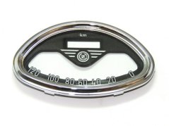 Glass + frame of speedometer ČZ 120 km/h - Panelka