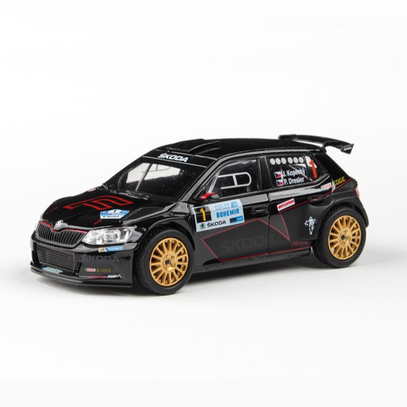 Model Škoda Fabia R5 (1:43), Jan KOPECKÝ #1 Rally Bohemia 2016