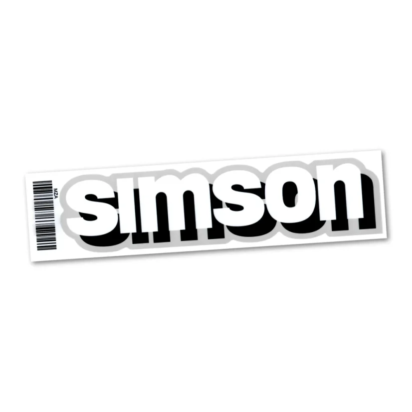 Nálepka nádrže (21 cm), BIELO-STRIEBORNÁ (MZA) - Simson Nálepka nádrže (21 cm), BIELO-STRIEBORNÁ (MZA) - Simson