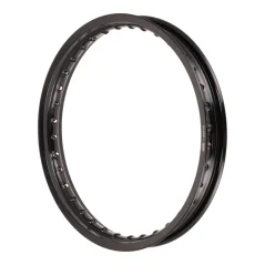 Felge 16x1,60 (36 Loch), SCHWARZ ELOXIERTES UND POLIERTES ALUMINIUM (MZA) - Simson, JAWA 50