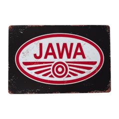 Cedule 2D, nápis JAWA - Černá