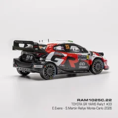 Toyota GR Yaris Rally1, Rallye Monte Carlo, 2026, #33, E.Evans/S.Martin, 1:43 IXO RAM1025C