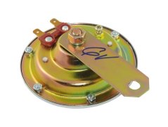 Klakson 6V, CHROM, ČERNÝ (originál) - Pérák, ČZ 125/150