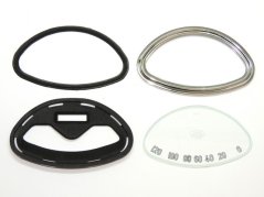 Glass + frame of speedometer JAWA 120 km/h - Panelka