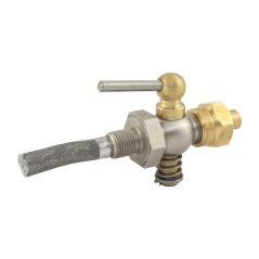 Fuel valve M10x1 with nut and tube  - JAWA Pérák