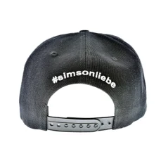 Kšiltovka (rovný kšilt), černá - logo SIMSON