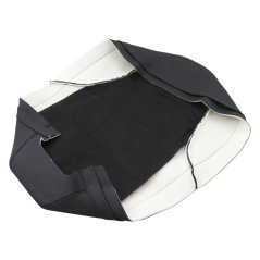 Potah sedla s prolisy, nápis ČZ, bílý lem (EU) - ČZ 350 typ 472