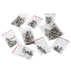 Complete set of screws, POLISHED STEEL - Stadion S22