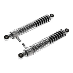 Rear shock absorbers 355 mm (set of 2), CHROME, adjustable (MZA) – Simson Enduro