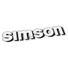Sticker of fuel tank, WHITE - Simson