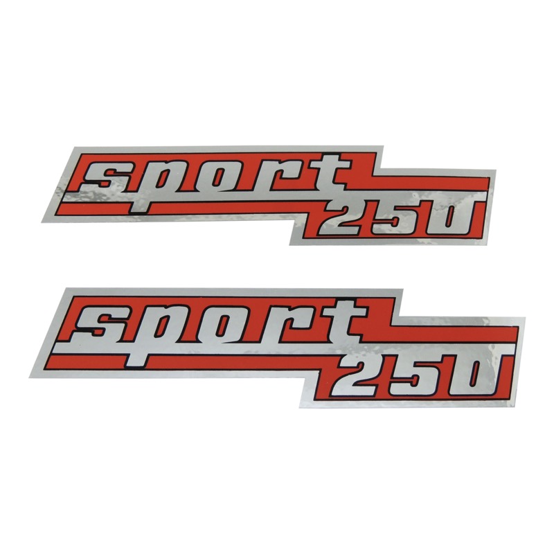 Aufkleber für Seitendeckel (2 Stk.) - ČZ 250 SPORT