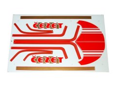 Set of stickers, RED/GOLD - ČZ 472
