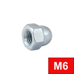 Matice klobouková M6 (DIN 1587) Zn