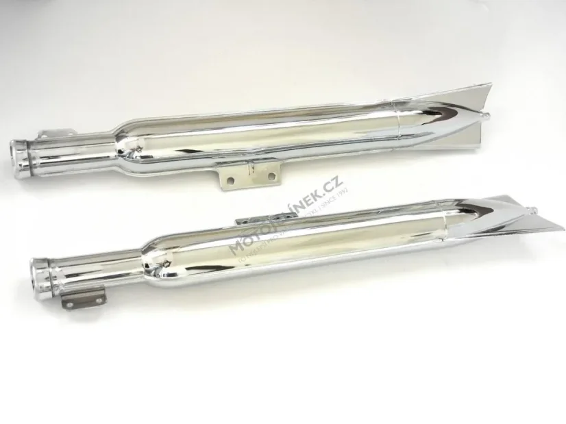 Auspuffe L+R ( Fischgräten Kýv 125,175 ) -CZsada 2ks