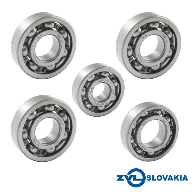 Sada ložisek motoru (ZVL) - JAWA 250 Pérák, Kývačka, Panelka