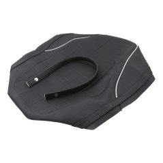 Potah sedla s prolisy, nápis ČZ, bílý lem (EU) - ČZ 350 typ 472