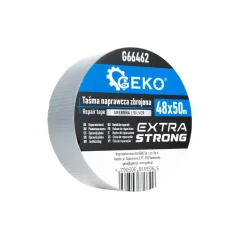 Reinforced repair tape 48 mm × 50 m, silver GEKO