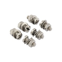 Screws of horn cover (set), POLISHED STAINLESS STEEL - JAWA, ČZ