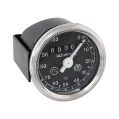 Speedometer (100km/h), "PAL" black base, No.4 - ČZ 150 C