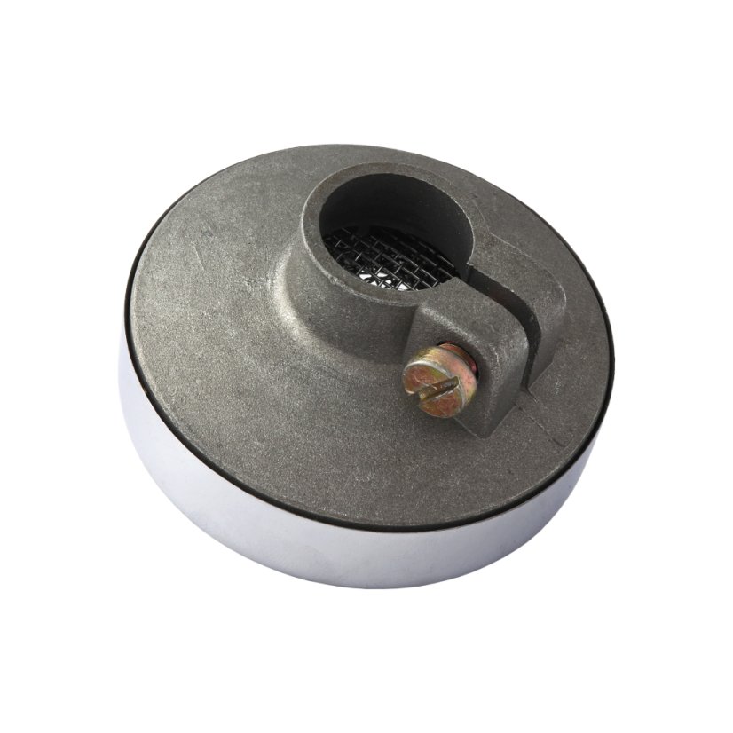 Carburetor filter, complete (bent lever), CHROME - JAWA 50, ČZ 125/150,Manet