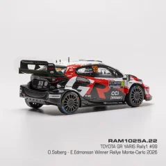 Toyota GR Yaris Rally1, Rallye Monte Carlo, 2026, #99, O.Solberg/E.Edmondson, 1:43 IXO RAM1025A