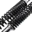 Zadné tlmiče 325 mm / 8/8 mm, CHRÓM / ČIERNE, sada 2 ks (DELUX) – JAWA 50