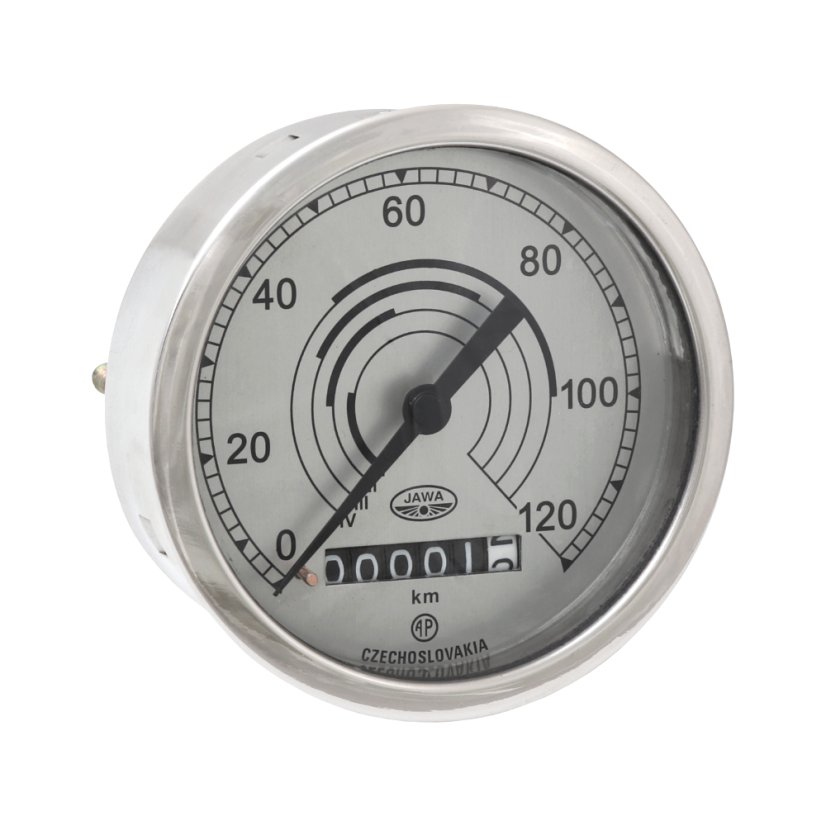 Tachometer 120 km/h, KOMMUNIST (CZ) - JAWA Pérák