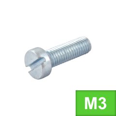 Šroub VH - drážka M3 x 5 (DIN 84) Zn