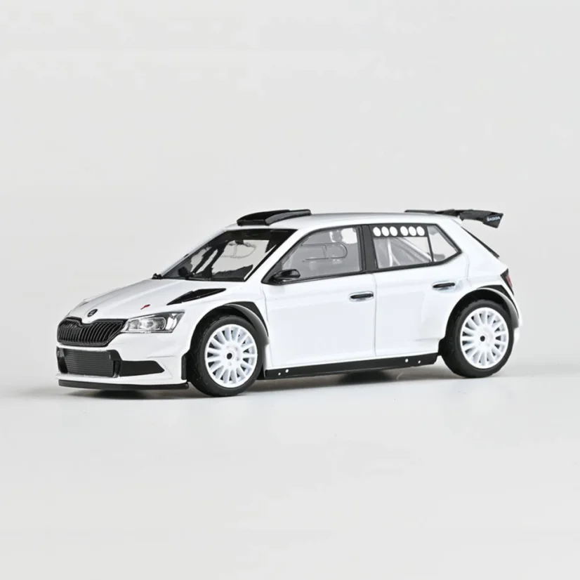 Model Škoda Fabia Rally2 Evo (2019) asfaltová kola (1:43) - Bílá