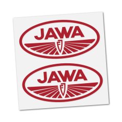 JAWA FJ Aufkleber (Logo), ROT (2 Stk.)