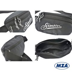 Ledvinka s nápisem Simson, černá (MZA) - Simson