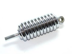 Pružina předního sedla (75 mm), CHROM - ČZ 125/150 C