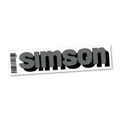 Nálepka nádrže (21 cm), STRIEBORNÁ (MZA) - Simson
