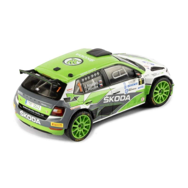 Škoda Fabia Rally2 EVO, Rallye Bohemia, 2021, #1, J.Kopecky/J.Hlousek, 1:43 IXO RAM934LQ.22