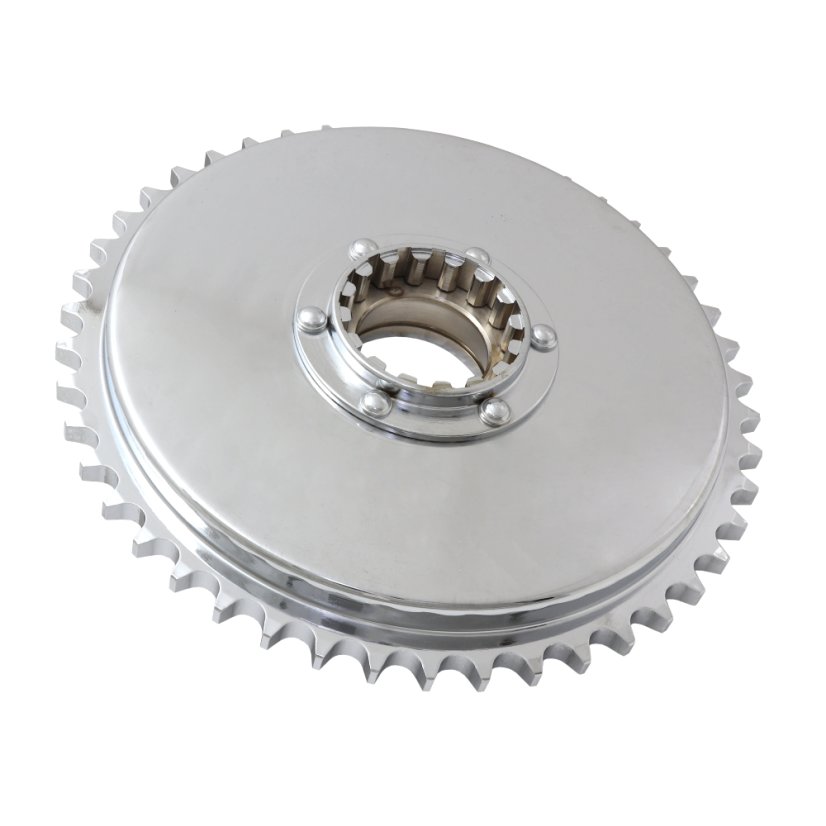Ritzel mit Nabe 46Z, CHROM (CZ) - JAWA 500 OHC 00,01