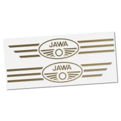 JAWA Fuel Tank Sticker (Kývačka, Panelka), GOLD (2 pcs)