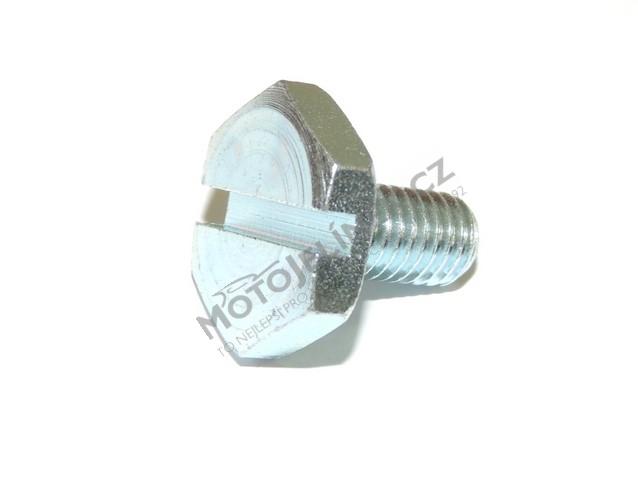Screw of sprocket wheel with groove - ČZ 125 T,B