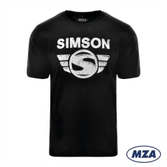 T-Shirt (Motiv Simson), 100 % Baumwolle, schwarz (MZA) – Simson