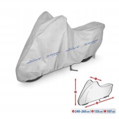 Plachta motocyklu (XL) 240-265 x 135 x 107 cm - UNI