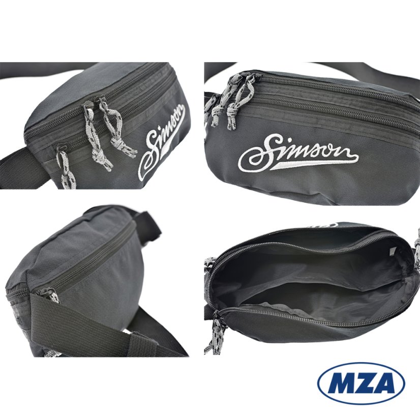 Bauchtasche mit Simson-Schriftzug, Schwarz (MZA) - Simson