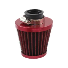 Uncovered air filter, D28 (straight), RED – UNI, Simson, JAWA 50 Pionýr