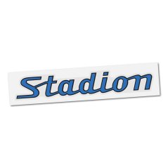 Aufkleber Stadion (Schriftzug), BLAU (1 Stk.)