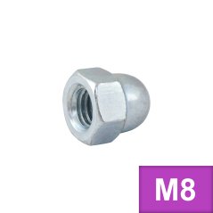 Hutmutter M8 (DIN 1587) Zn