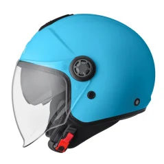 Offener Helm GMS GELATO Curaçao (BLAU) - Sonnenblende, ECE 22.06