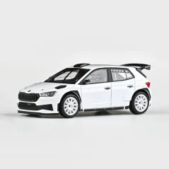 Model Škoda Fabia IV RS Rally2 (2022), asphalt wheels (1:43) - white
