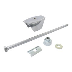 Screw of handlebar with nut + cover (230 mm) - JAWA 50 21-23 (Mustang)