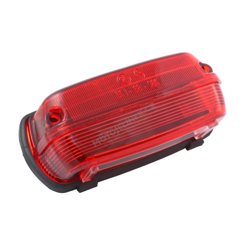 Rücklichtabdeckung mit Gummi, ROT (SK) - ČZ 450-475, PAV 40