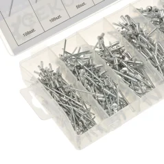 Blind rivet set 2.4–4.8 mm, 400 pcs GEKO