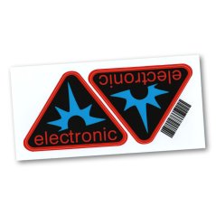 Stickers of cover "electronic", RED (set) - Simson