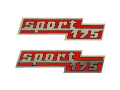 Aufkleber für Seitendeckel (2 Stk.) - ČZ 175 SPORT